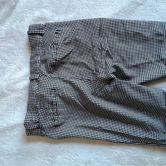 Gap Skinny Ankle Pants Houndstooth Black White Size 2 - Picture 3 of 7
